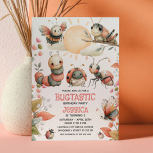 Insektra vattenfärger BUGTASTIC Nature Kids Birthd Inbjudningar