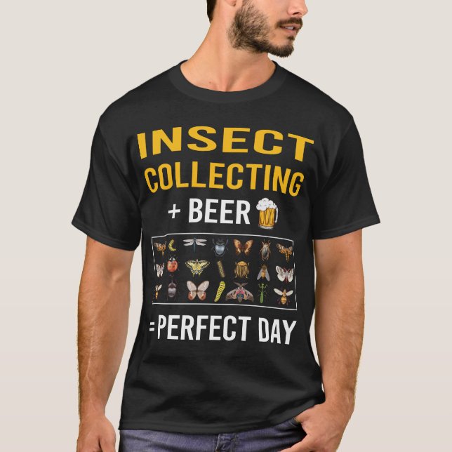 Insektsamlingsdag för insekter Insekt Bugs T Shirt (Framsida)