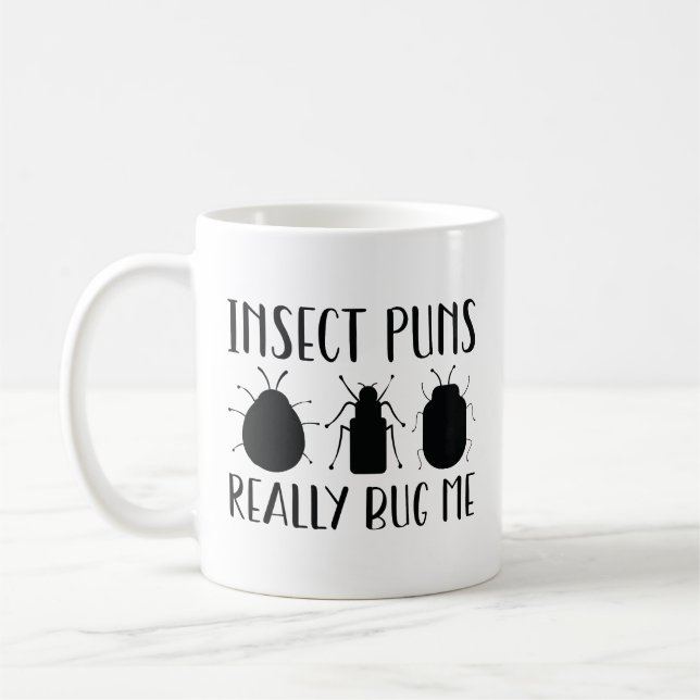 Insektskämt verkligen stör mig kaffemugg (Vänster)