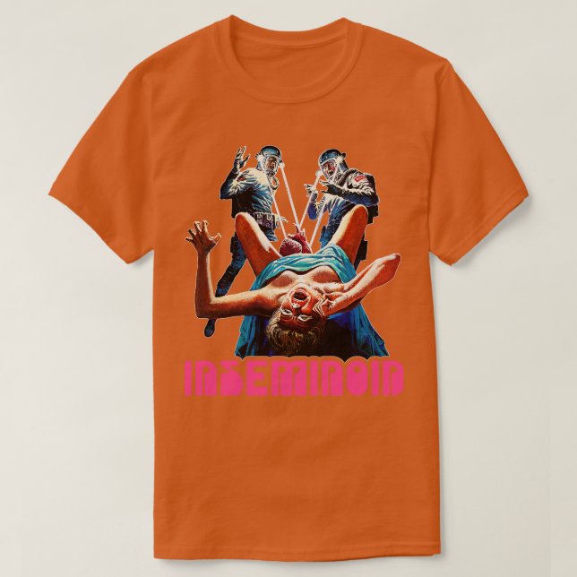Inseminoid Cult Classic Horror Fläkt Art T Shirt (Design framsida)
