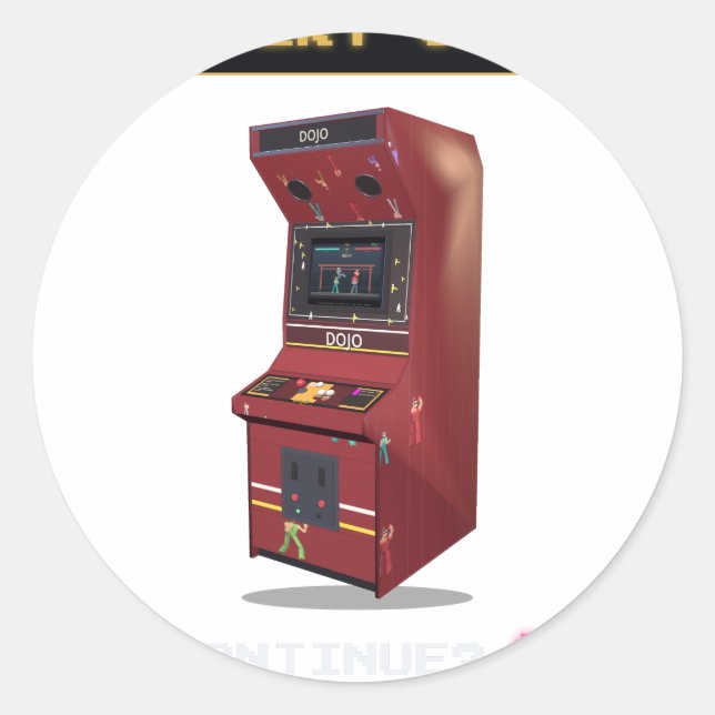 Insert Coin - Arcadius Klistermärke (Framsida)