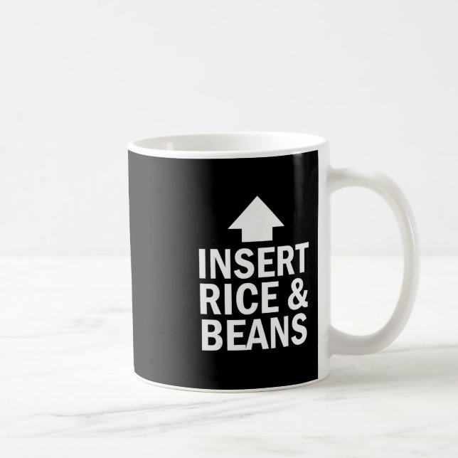 Insert Rice And Beans Thanksgiving Pointing Arrow  Kaffemugg (Höger)