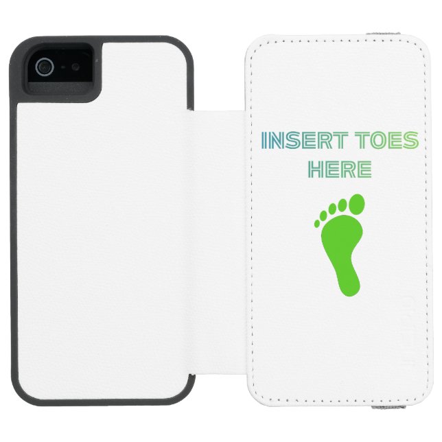 Insert Toes Here Incipio iPhone Wallet Skal (Folio Öppen)