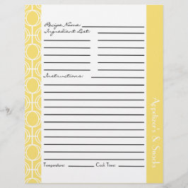 Inserter för länkade ekvivalenter Ringar - citron