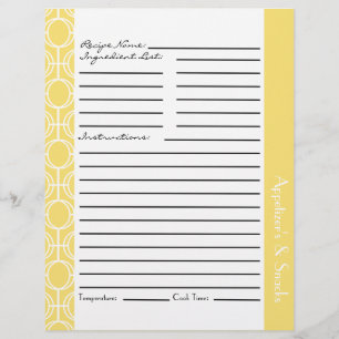 Inserter för länkade ekvivalenter Ringar - citron