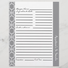 Inserter för länkade Ringar-recept - Grått