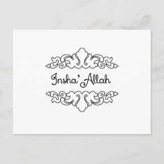 Insha'Allah Vykort