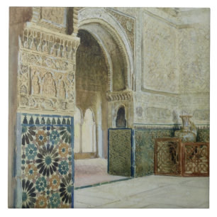 Insida av Alhambraen, Granada (w/c) Kakelplatta