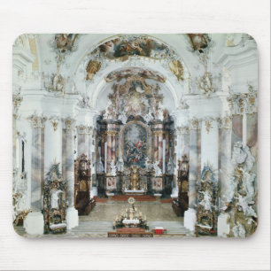 Insida av benedictineabbeykyrkan musmatta