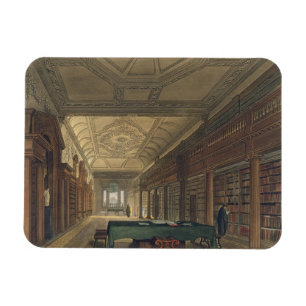 Insida av bibliotek av Kristuskyrkan, illustra Magnet