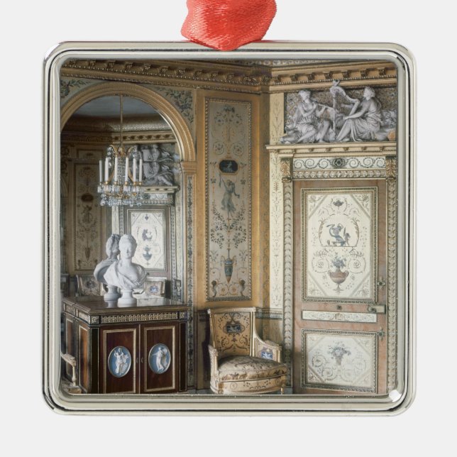 Insida av boudoiren av Marie Antoinette Julgransprydnad Metall (Framsidan)