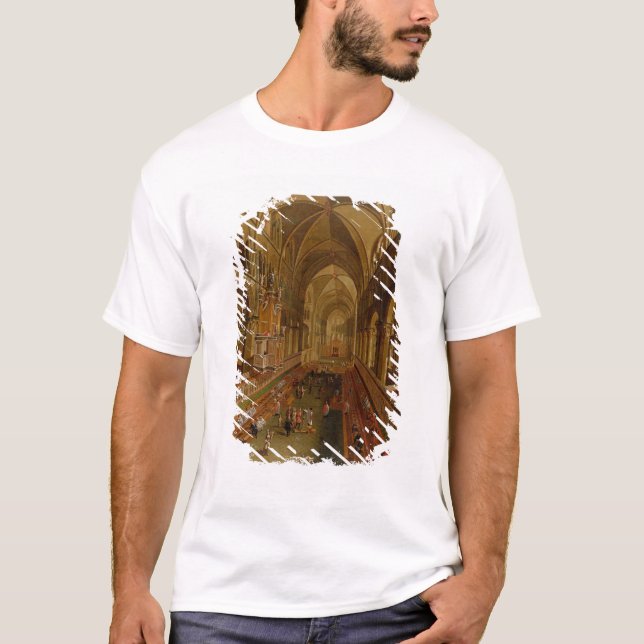 Insida av den Canterbury domkyrkan, c.1675-1700 Tee Shirt (Framsida)