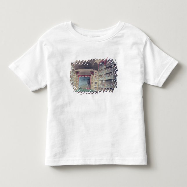 Insida av den Drury Lanetheatren, 1808 T Shirt (Framsida)