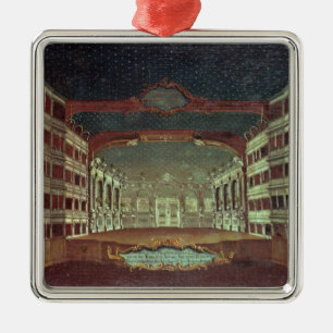 Insida av den San Samuele theatren, Venedig Julgransprydnad Metall