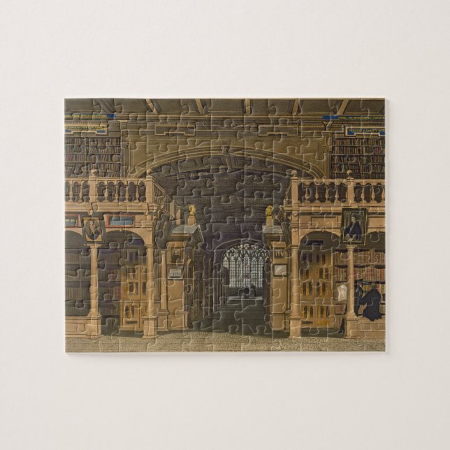 Insida av det Bodleian bibliotek, illustration för Pussel (Horisontell)