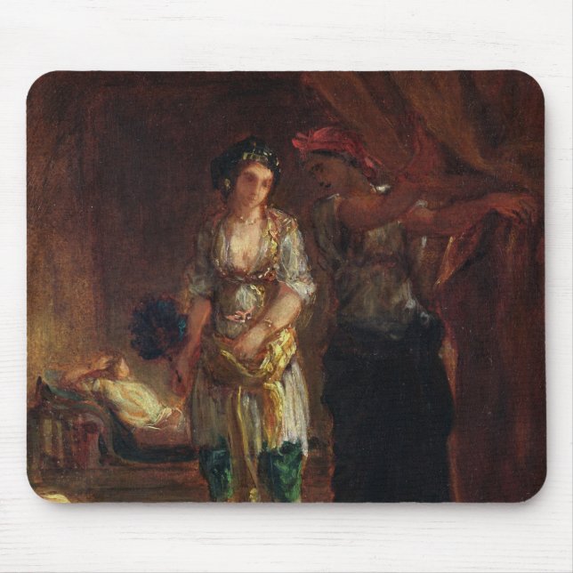 Insida av en Harem i Oran, c.1847 Musmatta (Framsidan)