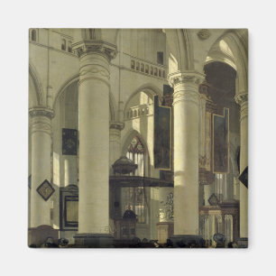 Insida av en kyrka magnet