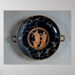 Insida av en loftröd-figur kopp poster