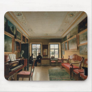 Insida av en mangårdsbyggnad, 1830s musmatta