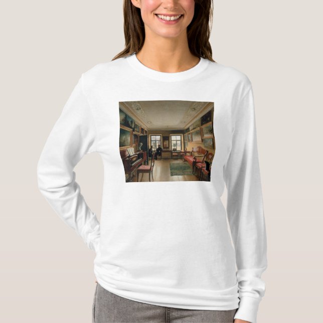 Insida av en mangårdsbyggnad, 1830s tee (Framsida)