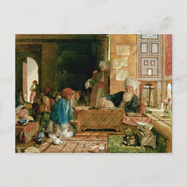 Insida av en skola, Cairo Vykort (Framsida)