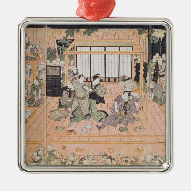 Insida av en Theatre Julgransprydnad Metall (Framsidan)