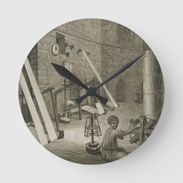 Insida av en vävare seminarium, från volym II Ar Rund Klocka (Framsida)