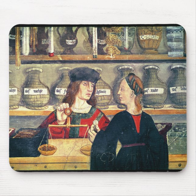 Insida av ett apotek musmatta (Framsidan)