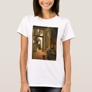 Insida av ett holländskt hus (olja på panel) t shirt
