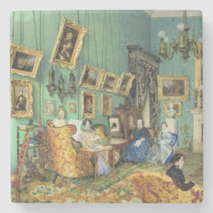 Insida av ett vardagsrum, 1847 underlägg sten