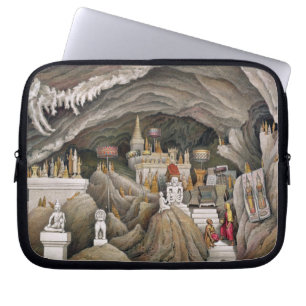 Insida av grottoen av Nam Hou, Laos, från 'Atl Laptop Fodral