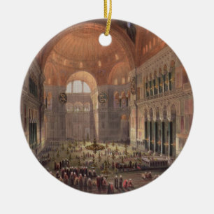 Insida av Haghia Sophia, Constantinople, pub. 18 Julgransprydnad Keramik