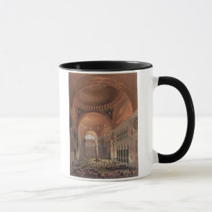 Insida av Haghia Sophia, Constantinople, pub. 18 Mugg