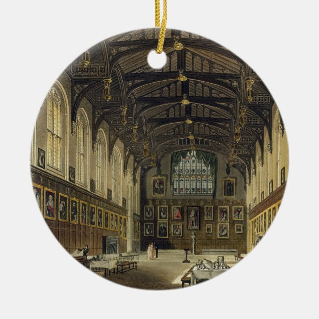 Insida av Hallen av Kristuskyrkan, illustratio Julgransprydnad Keramik (Framsidan)