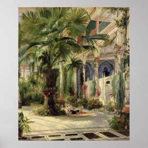 Insida av handflatanhuset på Potsdam, 1833 Poster