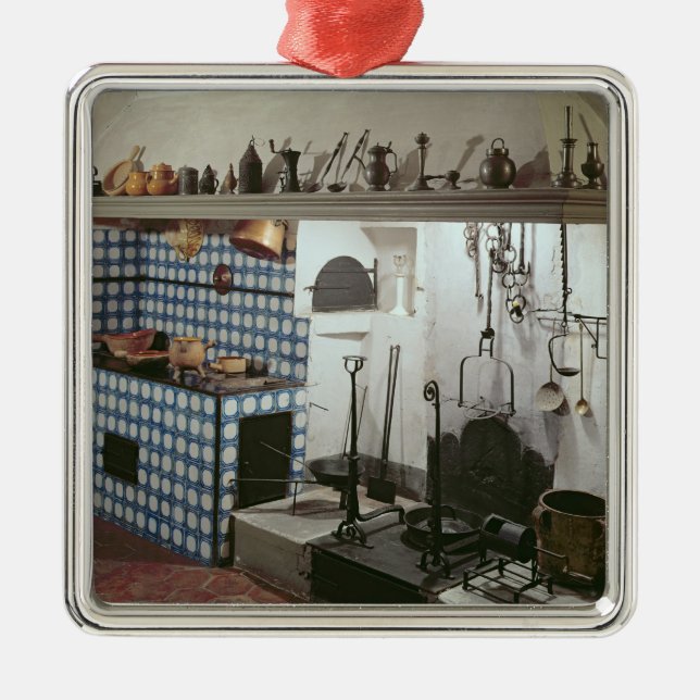 Insida av kök av hotellet de Cabris Julgransprydnad Metall (Framsidan)