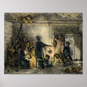 Insida av Kol-Gruvarbetare koja Poster