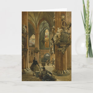 Insida av kyrkan av St Nicholas, Berlin Helgkort