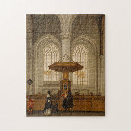 Insida av Laurenskerken på Rotterdam, 1662 Pussel