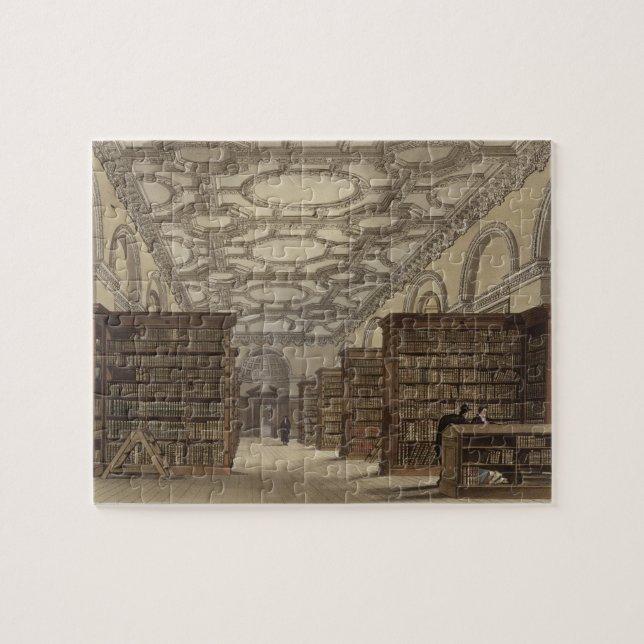 Insida av offentligt bibliotek, Cambridge, från 'T Pussel (Horisontell)