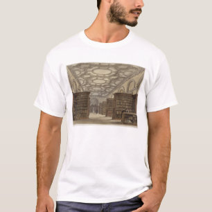 Insida av offentligt bibliotek, Cambridge, från ' T-shirt