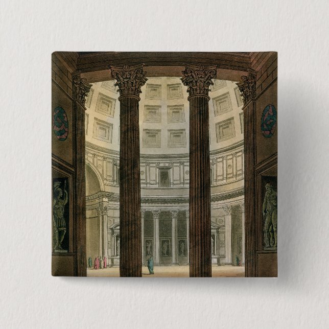 Insida av pantheonen, Rome, från 'Le Kostymera En Knapp (Framsida)