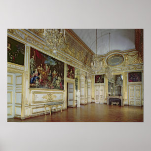 Insida av salongen de l'Oeil de Boeuf Poster