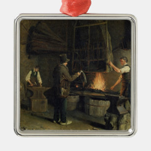 Insida av smedjan, 1837 julgransprydnad metall