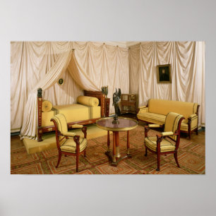 Insida av sovrummet av Napoleon mig 1800-03 Poster