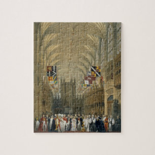 Insida av Sts George kapell, 1838 (färglithoen Pussel