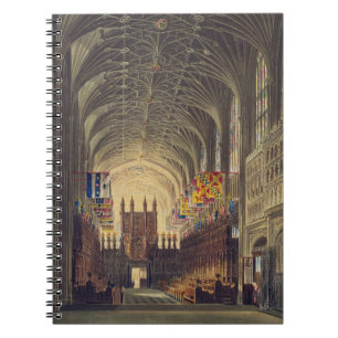 Insida av Sts George kapell, Windsor slott, f Anteckningsbok