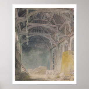 Insida av Sts John slott, Eltham, c.1793 (w/c Poster