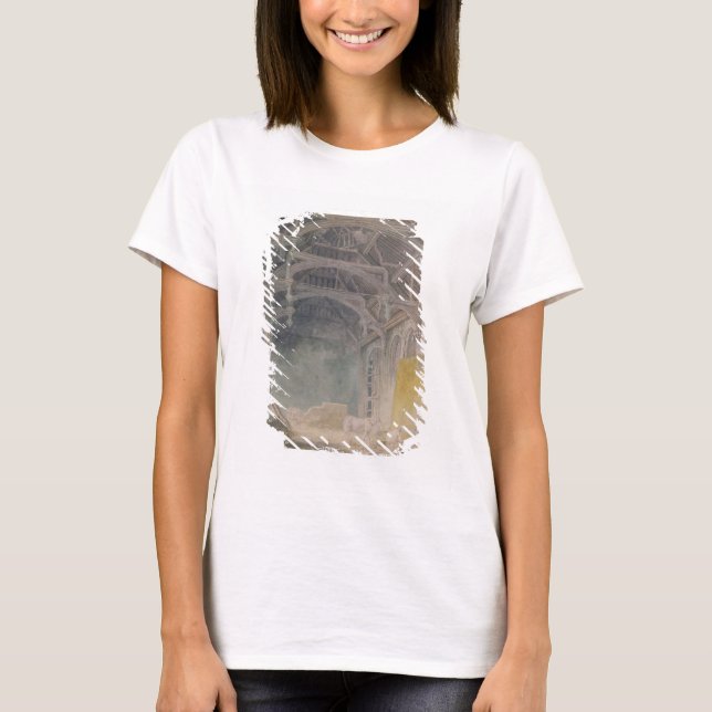 Insida av Sts John slott, Eltham, c.1793 (w/c T Shirt (Framsida)