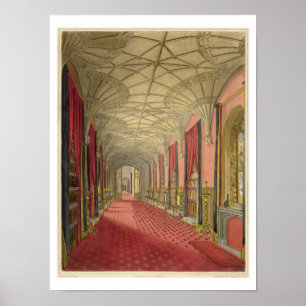 Insida av Sts Michael galleri, från 'grafiskt a Poster